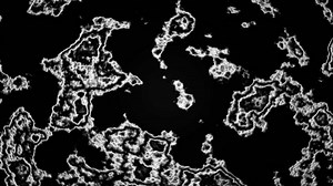 Abstract visualization of microorganisms under microscope. Motion. Viruses under microscope, human immune system virus moving across screen.