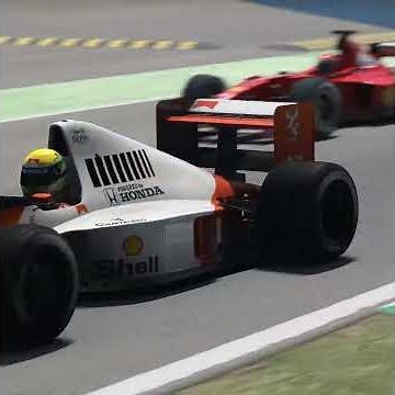 Ayrton Senna vs Michael Schumacher | 1990 McLaren-Honda MP4/5B vs 2000 Ferrari F1-2000 | F1 at Monza