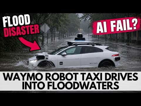 AI Robot Taxis Drove Straight Into Deadly Floodwaters Shutting Down Service in 6 Cities!