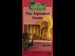 Opening to Sesame Street: The Alphabet Game 1988 VHS (1992 Case)