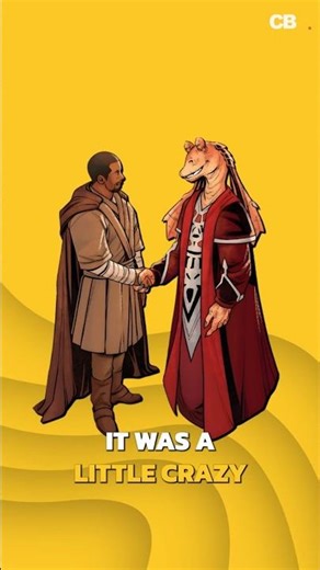 Jar Jar meets Kelleran, and Ahmed Best’s reaction says everything 🔥 #starwars