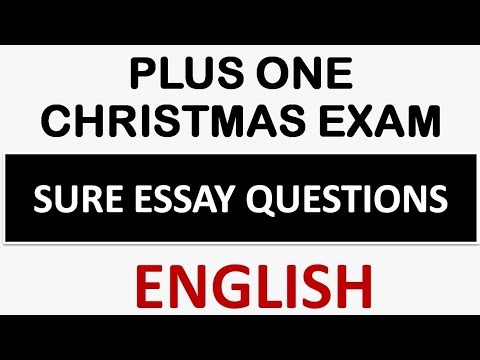 Sure Essay Questions | Plus One English | Exam Oriented