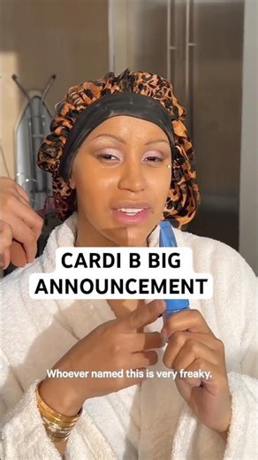 Cardi B “Little Miss Drama” Tour Announcement Look with Milk Makeup Hydro Grip