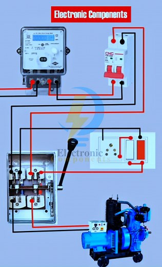Electrical Manual Changeover Switch Connection #electrician #electricity #electricalengineering #electronicmusic #reelfb #fypシ #fbreelsvideo #foryouシ #videos | 𝐄𝐥𝐞𝐜𝐭𝐫𝐨𝐧𝐢𝐜 𝐂𝐨𝐦𝐩𝐨𝐧𝐞𝐧𝐭𝐬