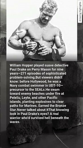 TV's smooth detective was actually a combat frogman.