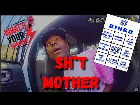 MOTHER FIGHTS AND KICKS COP IN THE FACE WHILE HER KIDS WATCH