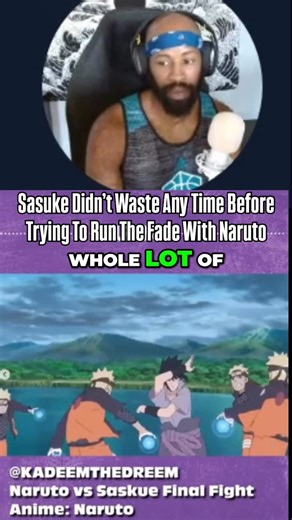 Urban Sama • Digital Media Network | Creative Center on Instagram: "@kadeemthedreem explains how Sasuke really tried to pack up Naruto right after everyone left. 😂 Do you think Sasuke should’ve waited? Don’t forget to check out our full episodes only on YouTube! 📺 #naruto #sasuke #anime"