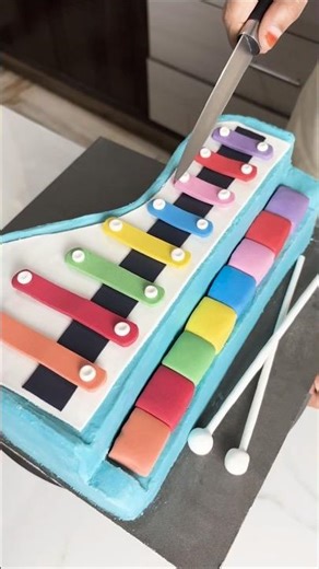 Cake that makes music 🥁 (edible xylophone!) | తెలుగు