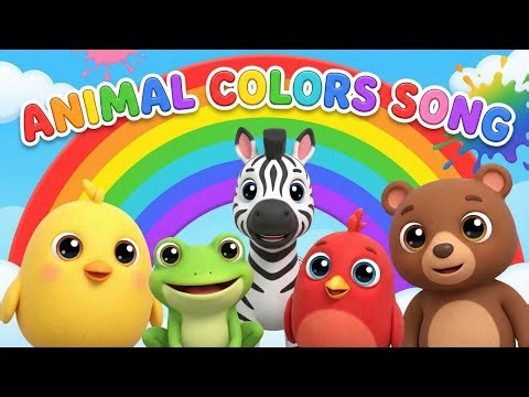 Animal Colors Song 🐶🎨 | Learn Colors with Cute Animals | Kids Nursery Rhymes