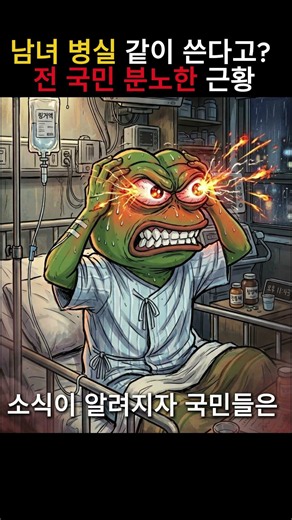 남녀 병실 같이 쓴다고? 전 국민 분노한 역대급 탁상행정 근황