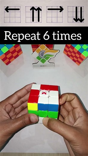 cube solving trick (part 210) #kingkrcubing #viral #cube