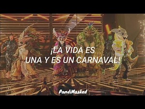Performance Grupal "Carnaval" De Maluma (Letra) | ¿Quién Es La Máscara?
