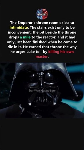 The Emperors Throne Room is DESIGNED to be EVIL! #starwars