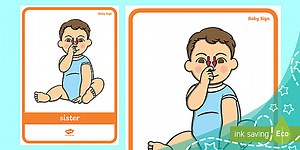 Baby Sign Poster: Sister