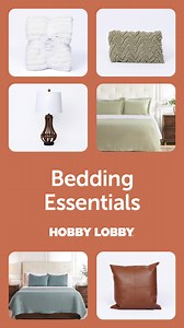 42K views · 252 reactions | Give your home a fresh new look with bedding essentials at Hobby Lobby®! Spruce up your bedroom and renew your living room with new sheets, blankets, curtains, lamps & more. https://bit.ly/4hOlQlF | Hobby Lobby | Facebook