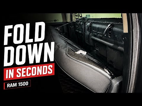 How To Fold Down Your Rear Seat! (Ram 1500)