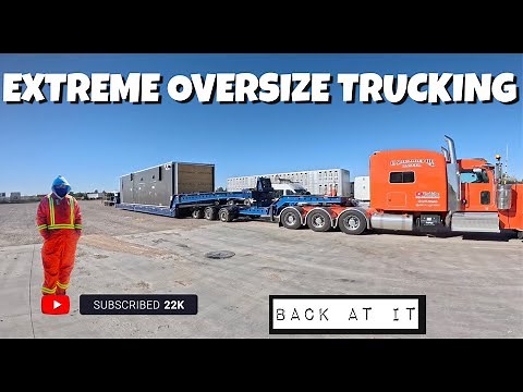 HEAVY HAUL#73 BIG RIG CHRONICLES EXTREM OVERSIZE TRUCKING PULLING A NEW TRAILER..A MUST SEE