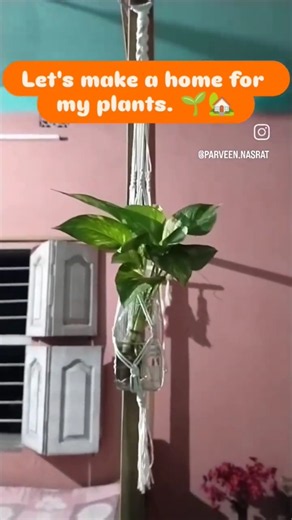 Easy macrame hanging planter