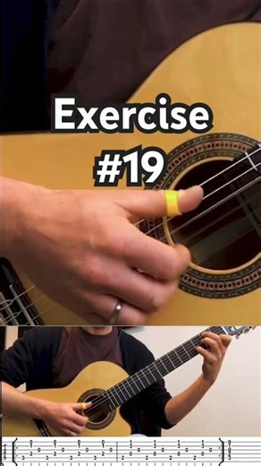 Exercise 19- Right Hand Control #guitar #fingerstyle #shorts