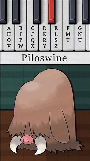 Swinub and Piloswine turned into musical jingles! #pokemon #piano #jingle