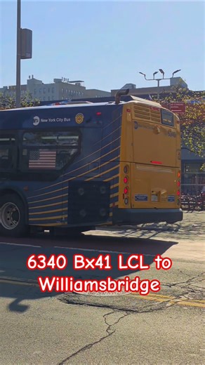 #MTA NYC BUS: 6340 Bx41 LCL @ Webster & 180th #nycbus #youtubeshorts #thebronx #music #4k #music