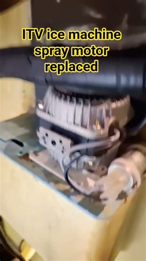 ice machine spray motor replaced