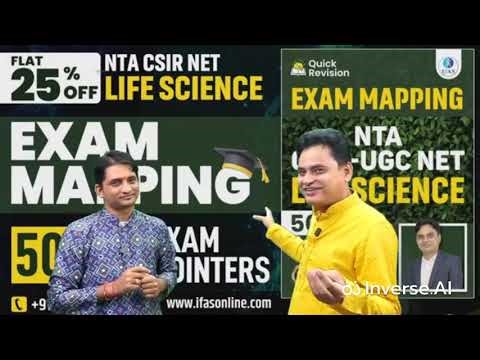 IFAS EXAM MAPPING Book Review | Kailash Sir & Vishal Sir | Life Science CSIR NET & GATE | RajReader