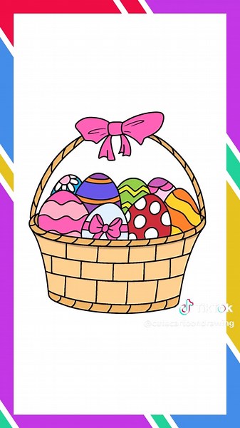 Easter Eggs Basket Drawing Tutorial Link on My Bio #eastereggs #easter #easterday #omg #modernart #colorful #easydrawingtutorial #artvideo #fyppppppppppppppppppppppp #zyxbca #digitaldrawing #howto #cute #creatorsearchinsights #LiveOutlandish