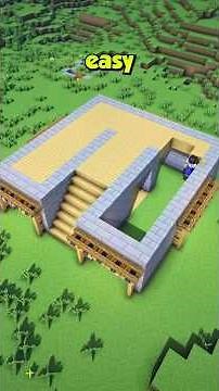 Minecraft ULTIMATE Duo Survival House Tutorial 🏡 Build #minecraft