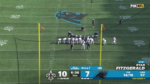 Shepherd's FG block denies Panthers game-tying attempt | Saints-Panthers Highlights | 2025 NFL Week 10