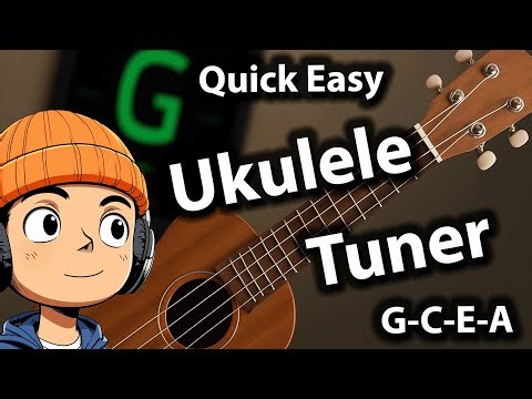 Standard Ukulele Tuner GCEA Felt Pick Real Ukulele and Rode NT1