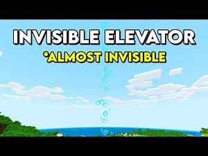 Invisible Elevator in Minecraft Bedrock 1.21