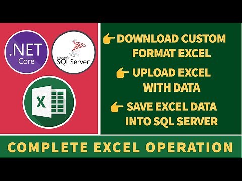 Read and Import data of Uploaded Excel into SQL Server Database || ASP.NET Core || EF Core