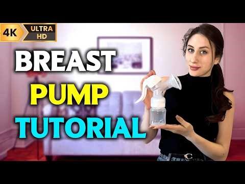 [4K] How to Use a Manual Breast Pump | Step-by-Step Guide for New Moms.