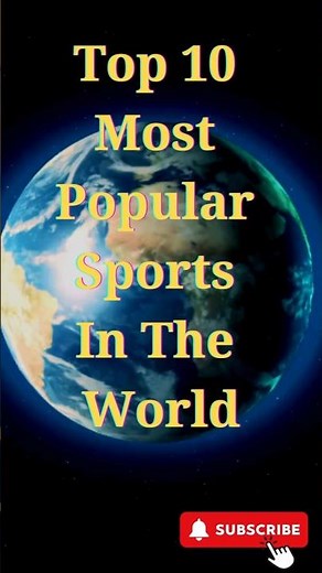 Top 10 Most Popular Sports In The World Right Now!