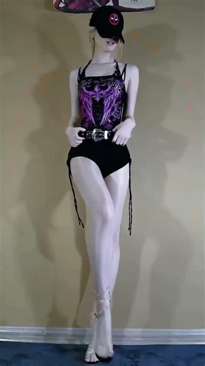 Style In Motion: Ace of Spades Dress to Purple Graphic Top Transition 💜 #streetwear #outfit #fashion