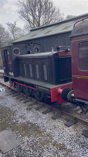 Number 32, ‘Huskisson’ shunter. From the Mersey Docks & Harbour Board . It is a Hunslet Diesel Mechanical 0-6-0 Shunter. It was built in 1944 and worked on the docks until 1970. It arrived at The Keighley and Worth Valley Railway, under its own power, in 1971. | Adrian Watson