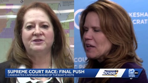 Wisconsin Supreme Court candidates make final campaign stops ahead of election day