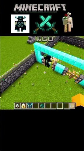 warden vs iron golem fighting challenge in Minecraft #minecraft #minecraftshorts #gaming