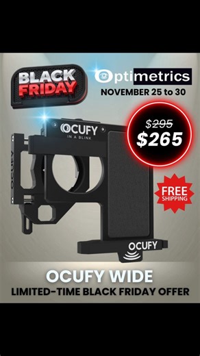 Optimetrics Inc on Instagram: "BLACK FRIDAY • OCUFY® WIDE Universal Slit-Lamp Smartphone Adapter Capture high-quality photos and videos, conduct live consultations, and record or stream procedures in real time — all through your smartphone, directly on your slit-lamp. For clinicians who need fast documentation, telemedicine, teaching, or case sharing with no extra equipment. 💥 Special Price: $265 (Reg. $295) 📦 Ready to ship. Limited Black Friday stock. 📞 Phone: +1 (305) 542-7556 💬 WhatsApp: 