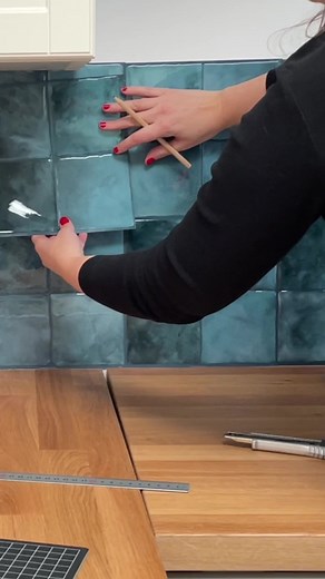 🎤Everybody in February 😝🤭. Before you do anything drastic, try Smart Tiles peel and stick tiles. They are a small DIY project with big impact. #diy #peelandsticktiles #renterfriendly #diyproject #peelandstick #zellige #backsplash