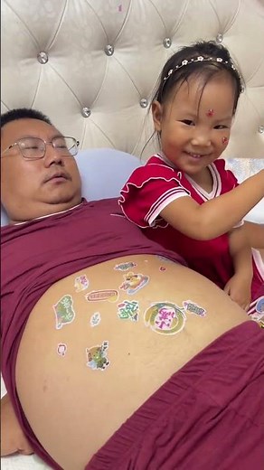 It really hurt my dad #father and daughter #father and daughter routine