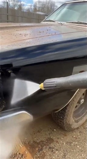 Power Washing a 1969 Dodge Charger: A Clean Slate