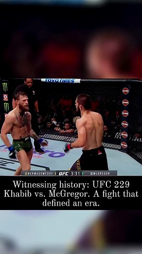172K views · 5.9K reactions | UFC 229: When Khabib and McGregor collided. A moment etched in history. #UFC229 #UFC #MMA #KhabibNurmagomedov #ConorMcGregor | Dagestan Fighters Fans | Facebook