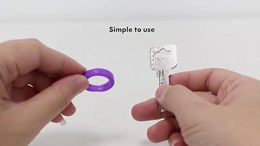 VIC VSEE InterUS Key Caps Covers Tags, 30 Pcs, Key Cap Sleeve Rings Key Identifier Rings Label ID...