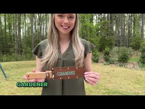 Grampa's Hori Hori Garden Knife. Versatile 7" Garden Knife With Straight & Serrated Steel Blade.