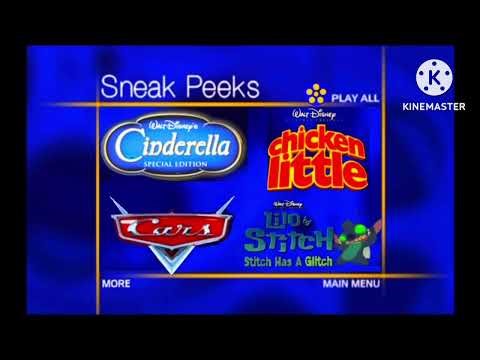 Sneak Peeks Menu from The Incredibles 2005 DVD (Filmreel One) (My Version) (Remake)