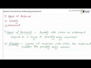 Dynamic Characteristics of Measuring Instruments: Speed of Response, Fidelity and Overshoot | GATE
