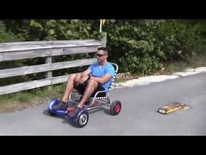 HoverSeat is Sitting On Attachment for Hoverboard Drifting Scooter.