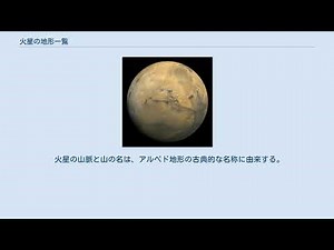 火星の地形一覧